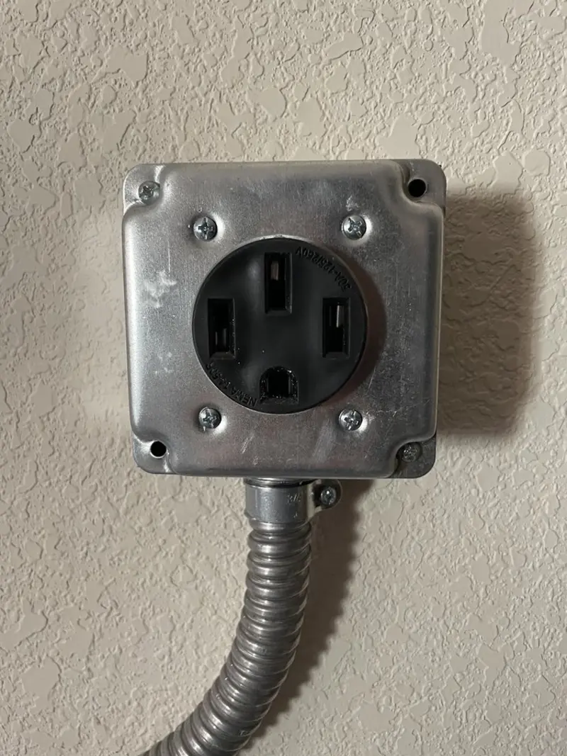 NEMA 14-50 outlet installed for Smart Home Electrical in Redmond